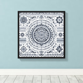 Meditatie Mandala Canvas Afdruk