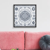 Meditatie Mandala Canvas Afdruk (Insitu (Woonkamer))