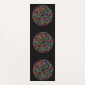 Meditatie Mandala kleurrijk Yogamat (Voorkant)