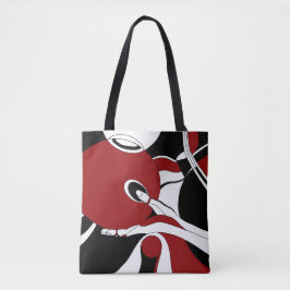 Meditatie met cirkels tote bag