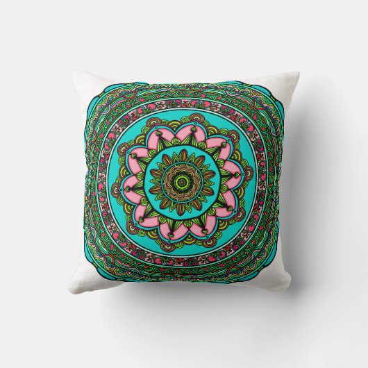 Meditatie Mindful Kussen Ontwaken Mandala (Achterkant)