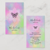 ** Meditatie Mindfulness Mandala Vlinder Yoga Visitekaartje (Voorkant / Achterkant)