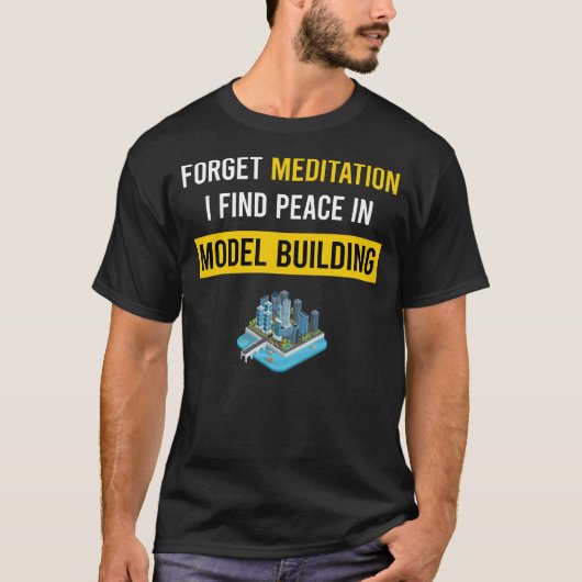 Meditatie Model Gebouw T-shirt (Voorkant)