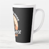Meditatie Modus Bigfoot Weerbaarheid Geactiveerd Latte Mok (Rechts)