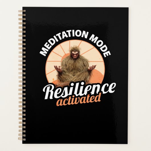Meditatie Modus Bigfoot Weerbaarheid Geactiveerd Planner (Voorkant)