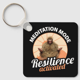 Meditatie Modus Bigfoot Weerbaarheid Geactiveerd Sleutelhanger