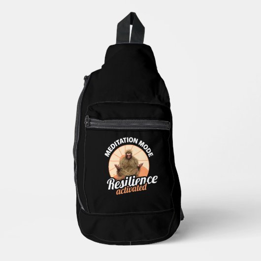 Meditatie Modus Bigfoot Weerbaarheid Geactiveerd Sling Bag (Voorkant)