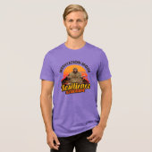 Meditatie Modus Weerbaarheid Geactiveerd Bigfoot K Tri-Blend Shirt (Voorkant volledig)