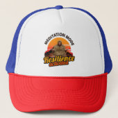Meditatie Modus Weerbaarheid Geactiveerd Bigfoot K Trucker Pet (Voorkant)