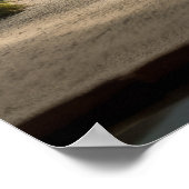 Meditatie monnik rustige vreedzame Natuur Poster (Hoek)