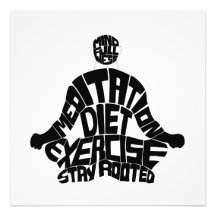 Meditatie-Motivatie kunst aan de muur