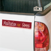 Meditatie niet stress bumpersticker (Op Truck)