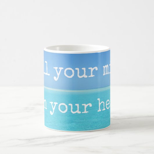 Meditatie Nog steeds je geest Open je hart Koffiemok (Center)