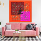 Meditatie - omhuld Canvas Afdruk (Insitu (Woonkamer))