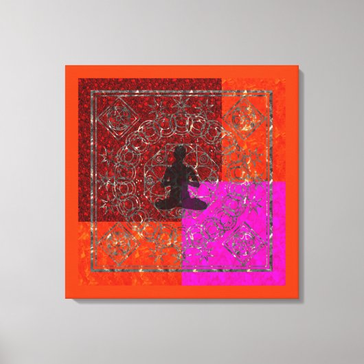 Meditatie - omhuld Canvas Afdruk (Voorkant)