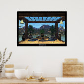 Meditatie op het meer poster (Keuken)