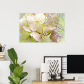 Meditatie, Opalescent Hydrangea Poster (Thuiskantoor)
