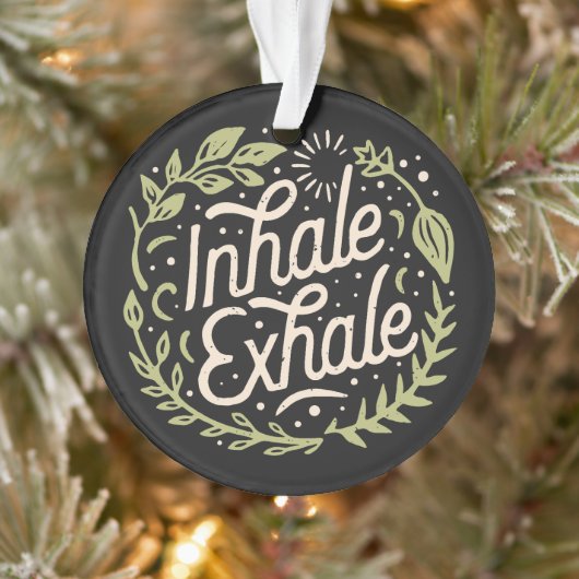 Meditatie over geestelijke gezondheid citeert zowe ornament (Boom)