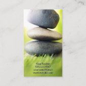 Meditatie-pictogram | gestapelde stonken visitekaartje (Achterkant)