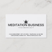 meditatie-pictogram visitekaartje (Achterkant)