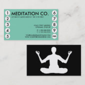 meditatie punch kaart klantenkaartje (Voorkant / Achterkant)