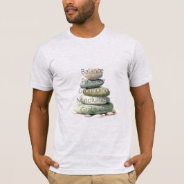 Meditatie Rotsen Balans Mindfulness Yoga T-shirt