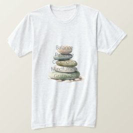 Meditatie Rotsen Balans Mindfulness Yoga T-shirt