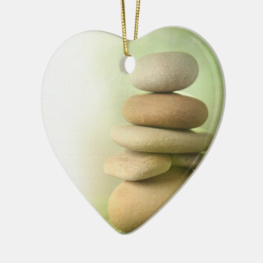 meditatie rotsen keramisch ornament (Links)