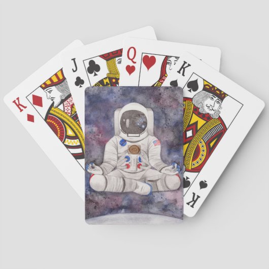 Meditatie Ruimtevaarder Pokerkaarten (Achterkant)