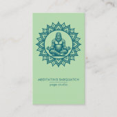 Meditatie Sasquatch Yoga Studio QR Code Visitekaartje (Voorkant)