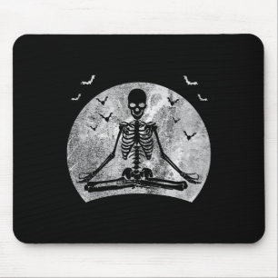 Meditatie Skelet Yoga Lover Halloween Moon Kosten Muismat