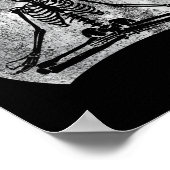 Meditatie Skelet Yoga Lover Halloween Moon Kosten Poster (Hoek)