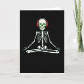 meditatie skeleton namaste yoga gift voor vriend kaart (Voorkant)