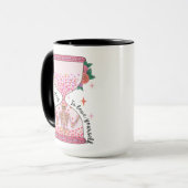 Meditatie Skeleton Self Love Hourglass Valentijn Mok (Voorkant links)