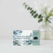 Meditatie Spirituele Yoga Docent Professioneel Visitekaartje (Staand voorkant)