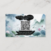 Meditatie Spirituele Yoga Docent Professioneel Visitekaartje (Achterkant)