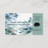 Meditatie Spirituele Yoga Docent Professioneel Visitekaartje (Voorkant)