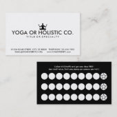 meditatie-stempelkaart klantenkaartje (Voorkant / Achterkant)