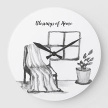 Meditatie stoel bij raam met plant en deken
