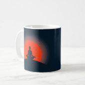 Meditatie Sunset Yoga Koffiemok (Voorkant links)