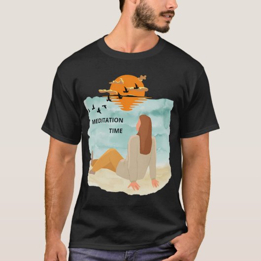 MEDITATIE TIJD T-SHIRT (Voorkant)