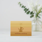 meditatie-toevluchtsoord visitekaartje (Staand voorkant)