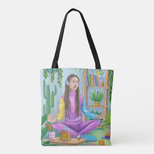 meditatie tote bag (Achterkant)