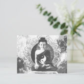Meditatie van Boeddha met Yin Yang Briefkaart (Staand voorkant)