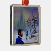 MEDITATIE VAN EEN RIDDER METALEN ORNAMENT (Rechts)