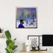 MEDITATIE VAN EEN RIDDER POSTER (Thuiskantoor)