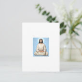 Meditatie van Jezus met Om Briefkaart (Staand voorkant)