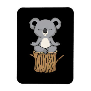 Meditatie van Koala Lover Women Meditation Gift Yo Magneet