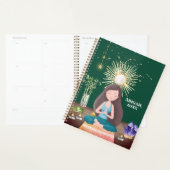 Meditatie van Yoga Girl Crystals Earthy Green Planner (Display)