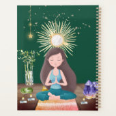 Meditatie van Yoga Girl Crystals Earthy Green Planner (Achterkant)